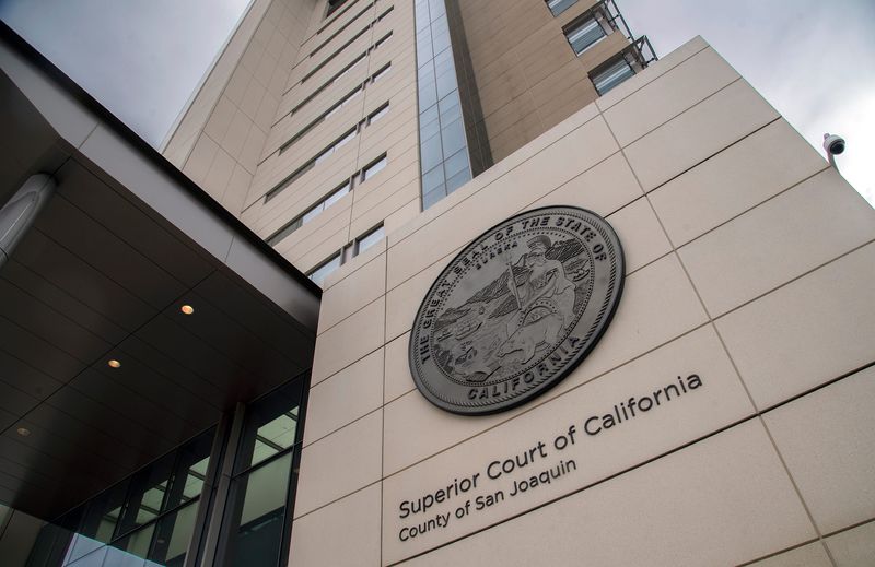 The San Joaquin County Superior Court building is located at 180 E. Weber Avenue (Weber Avenue and San Joaquin Street) in downtown Stockton on Apr. 23, 2024.