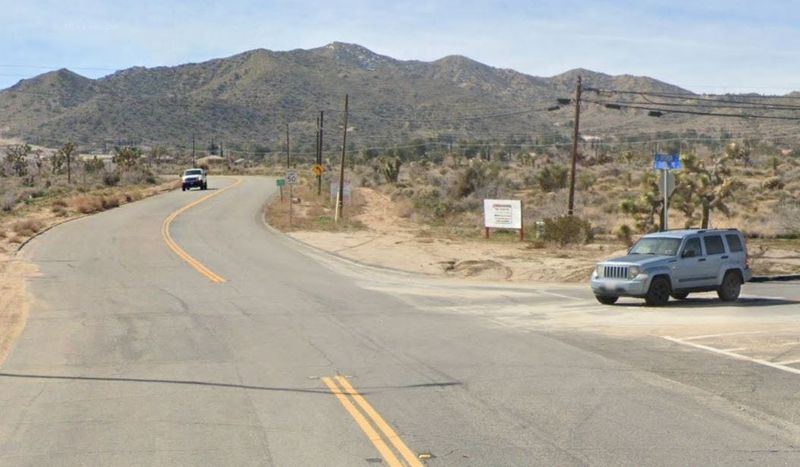 The intersection of Joshua Land and Joshua Drive in Yucca Valley, pictured in a Google Street View image.