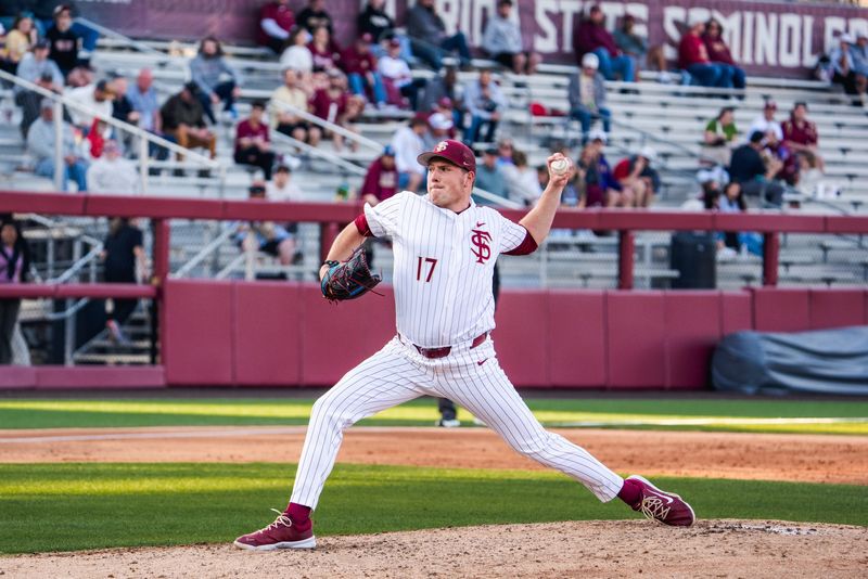 FSU baseball's Joey Volini struck out 11 batters against Lipscomb on Friday, March 7, 2025 at Dick Howser Stadium