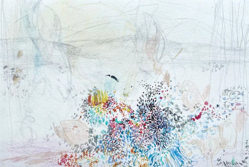 ee fresh work (including this piece, “Untitled”) by Lake Worth Beach-based artist Melissa DelPrete at Mtn Space Gallery this weekend.