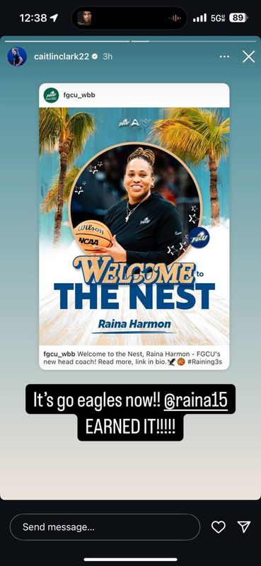 Caitlin Clark Instagram post