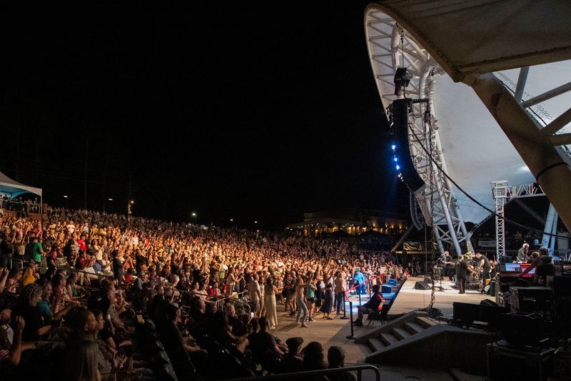The Violent Femmes perform with the Tallahassee Symphony Orchestra at Adderley Amphitheater to kick off the 2025 Word of South festival at Cascades Park Friday, April 4th, 2025.