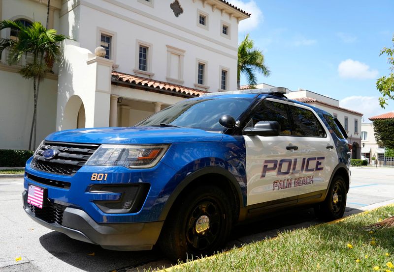 Palm Beach Police vehicle April 24, 2025 in Palm Beach.