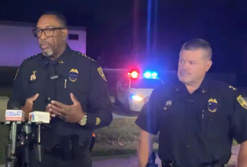 Jacksonville Sheriff T.K. Waters, left, and Chief Alan Parker discuss what led up to officers shooting and killing a man who fired a shot during a May 13 standoff at a Lenox Avenue home.