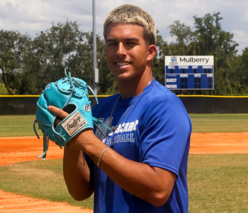 Mulberry pitcher Gavin Stedman won the first game in each of the regional playoff series and posted an 0.97 ERA in the three games.
