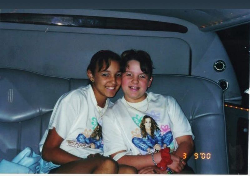 Dez Sierra, left, and her best friend Ciara Lewis attended a Britney Spears' concert in Pensacola in 2000, just weeks before her death.