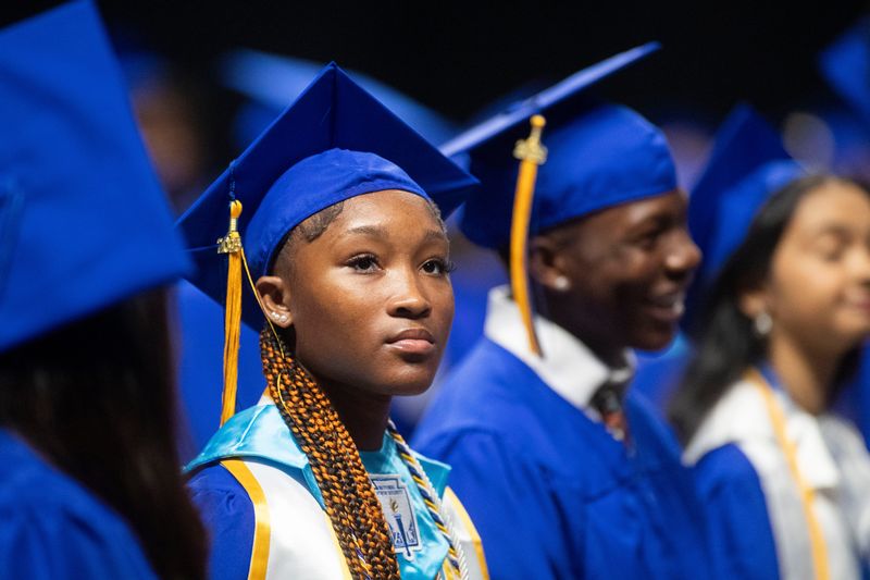 Rickards High School celebrates 350 graduates at the 2025 commencement ceremony at Donald L. Tucker Civic Center Wednesday, May 21, 2025.