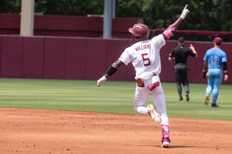 Florida State baseball competes in a first round Tallahassee Regional game against Bethune-Cookman for the NCAA College World Series at Dick Howser Stadium Friday, May 30, 2025.