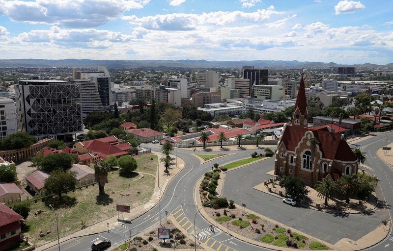 FILE PHOTO: A general view of the city and Christ Church in Windhoek