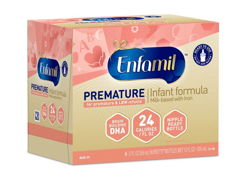 Undated handout image of Enfamil Premature 24 baby formula, made by Reckitt’s Mead Johnson business
