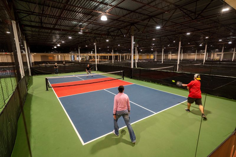 Dinks Pickleball at the Merle Hay Mall, Tuesday, Oct. 15, 2024.