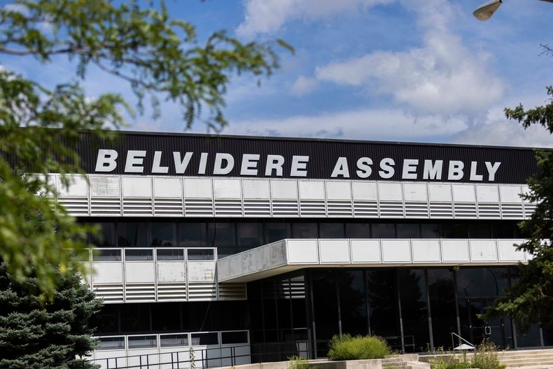 The Stellantis Belvidere Assembly plant, located on Chrysler Dr, is seen Aug. 20, 2024, in Belvidere.