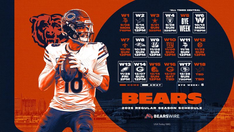 Chicago Bears 2025 schedule