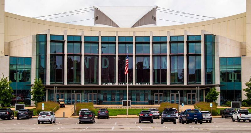 Simon Skjodt Assembly Hall at Indiana University on Wednesday, July 19, 2023.