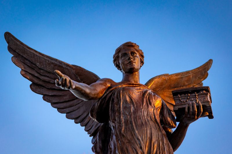 Ball State University's Beneficence statue.