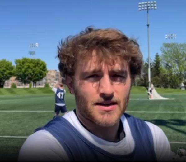 Notre Dame senior lacrosse captain Ben Ramsey