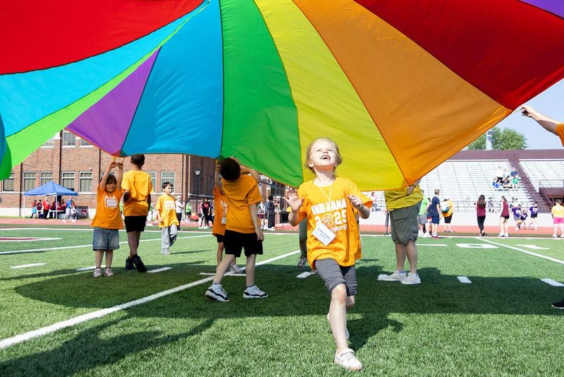 Young Mishawaka students participate in the Special Olympics Unified Champions Day at Steele Stadium at Mishawaka High School on May 15, 2025.