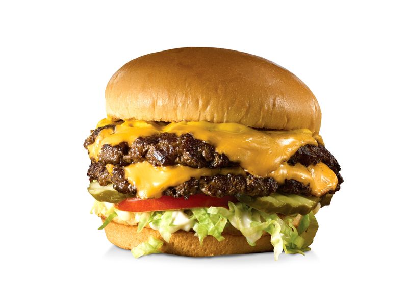 Buffalo Wild Wings has a half-price burger special on May 28 for National Hamburger Day including the All-American Cheeseburger (shown here).