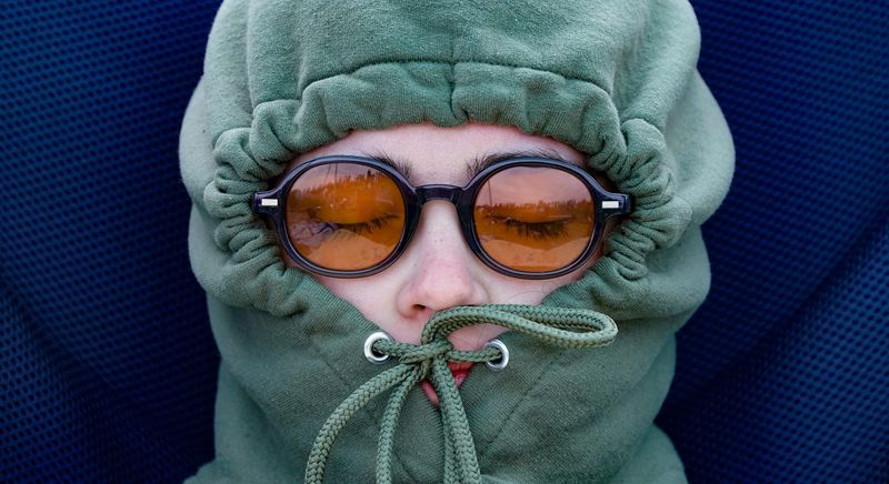 Sasha Kunkle naps during the start of the race on Sunday, May 25, 2025, during the 109th running of the Indianapolis 500 at Indianapolis Motor Speedway.