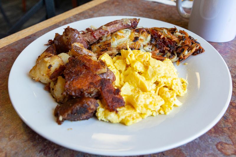Honey & Co. features a housemade corned beef hash for $17.00 Thursday, June 20, 2024.