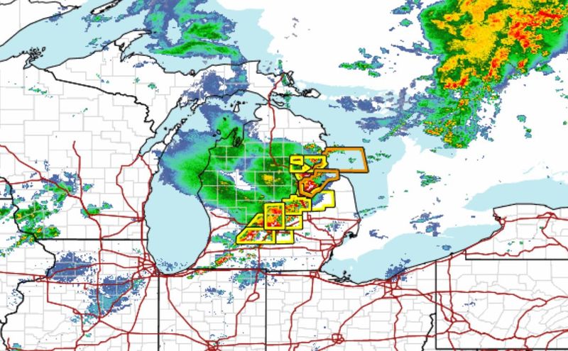 The Michigan weather radar as of 4:30 p.m. Thursday, Aug. 27, 2024.