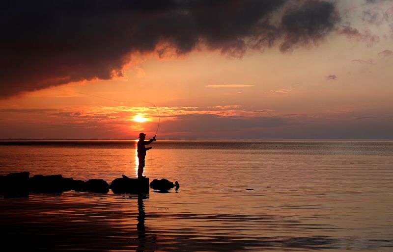 Looking for a respite from Coronavirus coverage with a beautiful sunset along Lake Ontario in Webster Park.