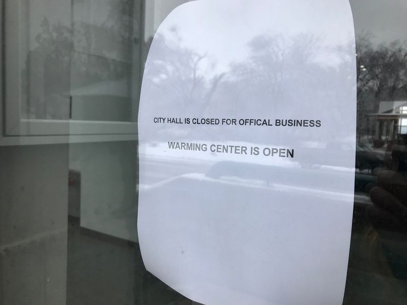 Petoskey City Hall opened as a 24/7 warming station on Sunday, March 30, 2025 to offer shelter to those impacted by the ice storms.