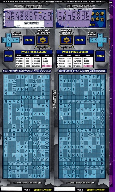 A Michigan man recently won $1 million on a Michigan Lottery Major Cashword instant instant ticket.