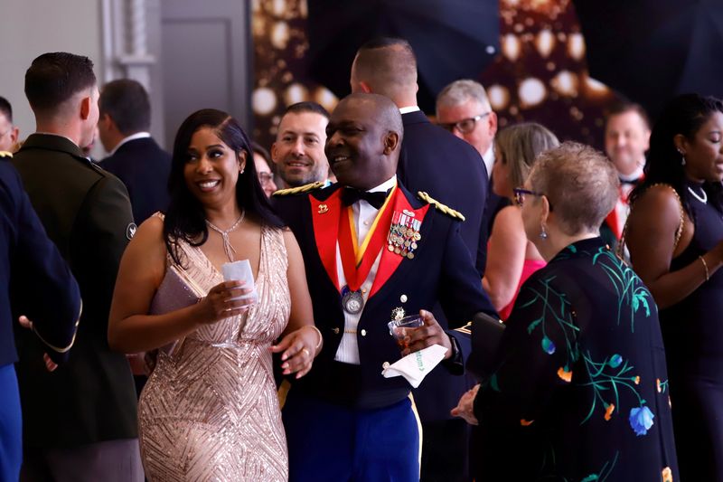 Couples danced at the Arsenal of Democracy Chapter of the Association of the U.S. Army's Ball in 2024 in Detroit. This year, the annual event will commemorate the Army's 250th anniversary.