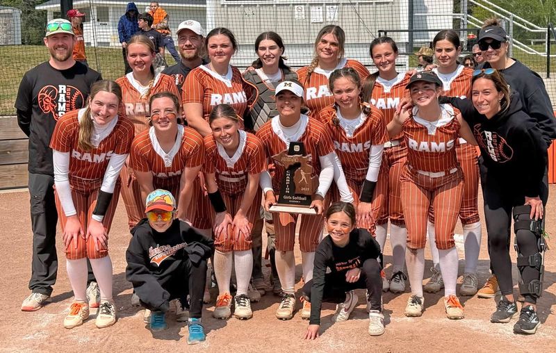 For a second consecutive season, the Harbor Springs softball team finished as Division 4 district champions on their home field, topping St. Ignace and Mackinaw City Saturday, May 31.