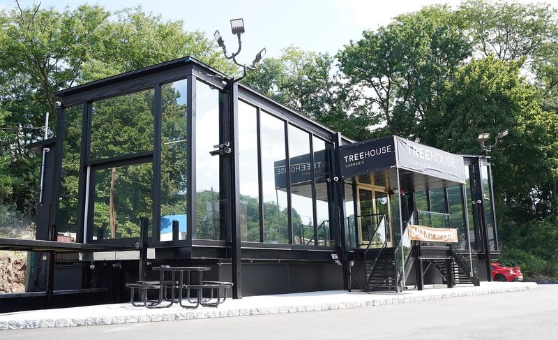 Exterior of Treehouse Cannabis in Nyack on Wednesday, August 21, 2024. Treehouse Cannabis is the first recreational cannabis dispensary to open in Rockland County.
