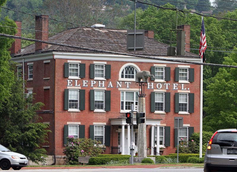 The Somers Town Hall on Route 100 in Somers is the former Elephant Hotel.
