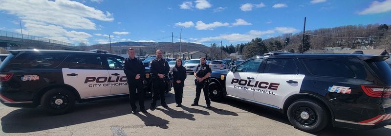 The City of Hornell Police Department has taken delivery of two fully-outfitted Dodge Durango Pursuit vehicles. The new vehicles were funded through the first round of the New York State Edward Byrne Memorial Justice Assistance Program.