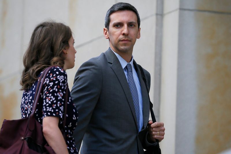 Former Cincinnati City Councilman P.G. Sittenfeld and his wife Dr. Sarah Coyne arrive for jury selection in his federal public corruption trial at The Potter Stewart United States Courthouse in downtown Cincinnati on Tuesday, June 21, 2022.