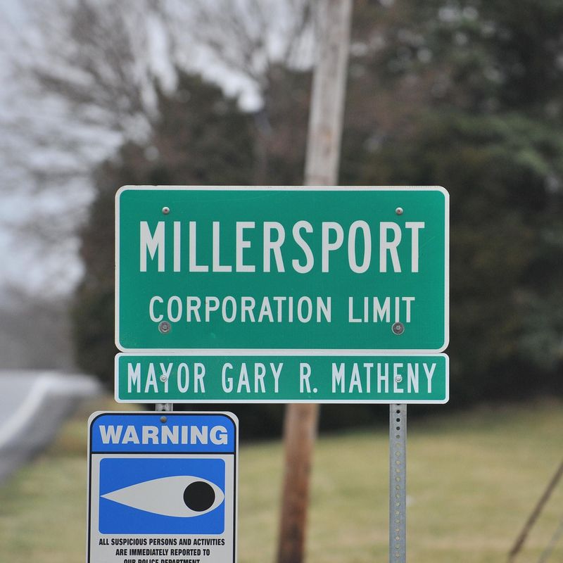 Millersport Village sign.
