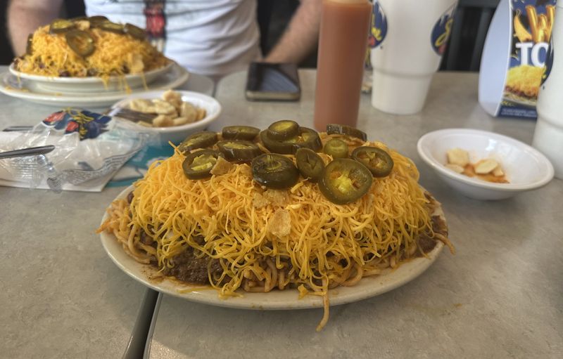 Skyline released its custom Guy Fieri-inspired 5-Way, complete with Fritos and jalapeños, and it took us straight to Flavortown.