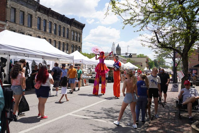 The Delaware Arts Festival will feature live music, exhibiting artists, stilt walkers, food trucks and more on May 17-18 in downtown Delaware.