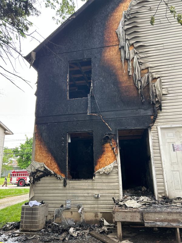 A house fire on Annadale Avenue in Akron left a woman in critical condition May 17.