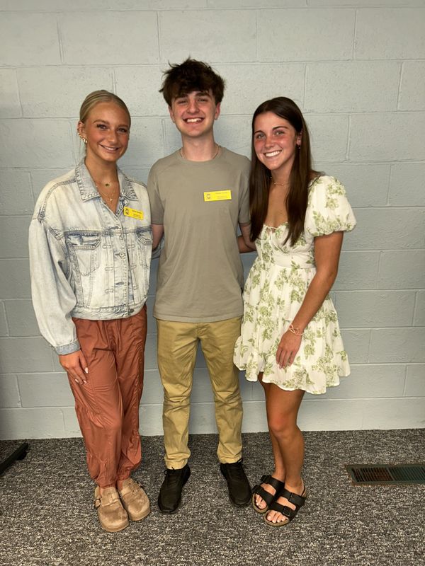 Natalie Norden, from left, Kaden Tucker and Quinn Cernansky have been announced as the 2025-2026 Rising Seniors with the Washington Ruritan Club.