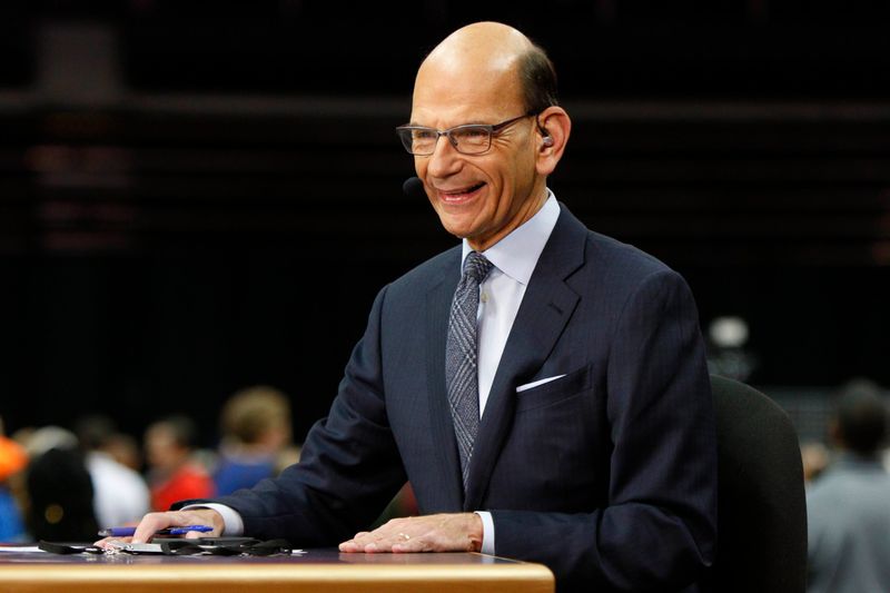 Jan 6, 2018; Atlanta, GA, USA; ESPN broadcaster Paul Finebaum during media day at Philips Arena. Mandatory Credit: Brett Davis-USA TODAY Sports