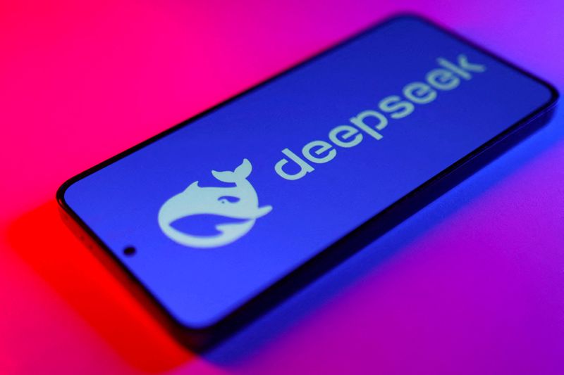 FILE PHOTO: Illustration shows Deepseek logo