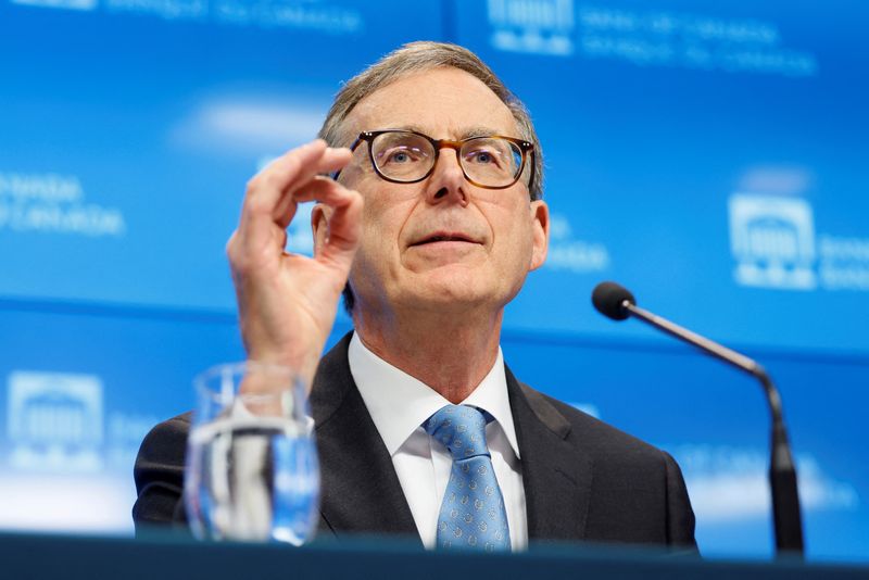 Bank of Canada Governor Tiff Macklem takes part in a news conference in Ottawa