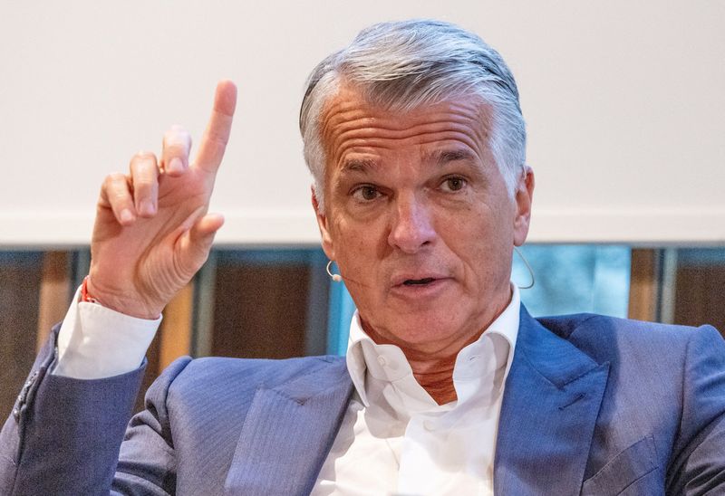 FILE PHOTO: UBS CEO Ermotti attends the Reuters NEXT Newsmaker event in Zurich