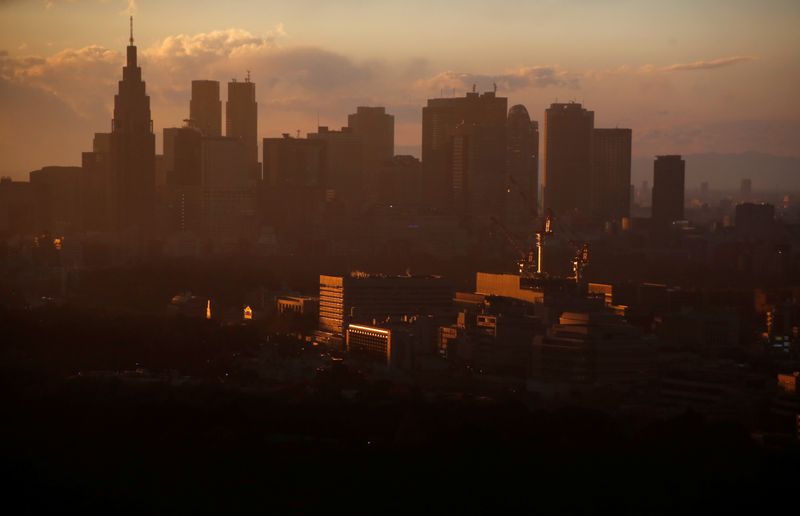 FILE PHOTO: High-rise buildings are seen at the Shinjuku business district during sunset in Tokyo, Japan, March 7, 2017. Picture taken March 7, 2017. REUTERS/Toru Hanai/File Photo
