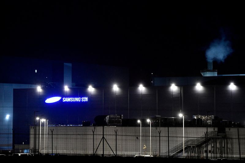 FILE PHOTO: A general view of the Samsung SDI battery factory in God, Hungary, December 12, 2022. REUTERS/Marton Monus/File Photo