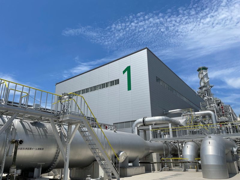 FILE PHOTO: A general view of facilities owned by Japan's biggest power generator, JERA, in Chiba, near Tokyo, Japan July 26, 2024. REUTERS/Yuka Obayashi/File Photo