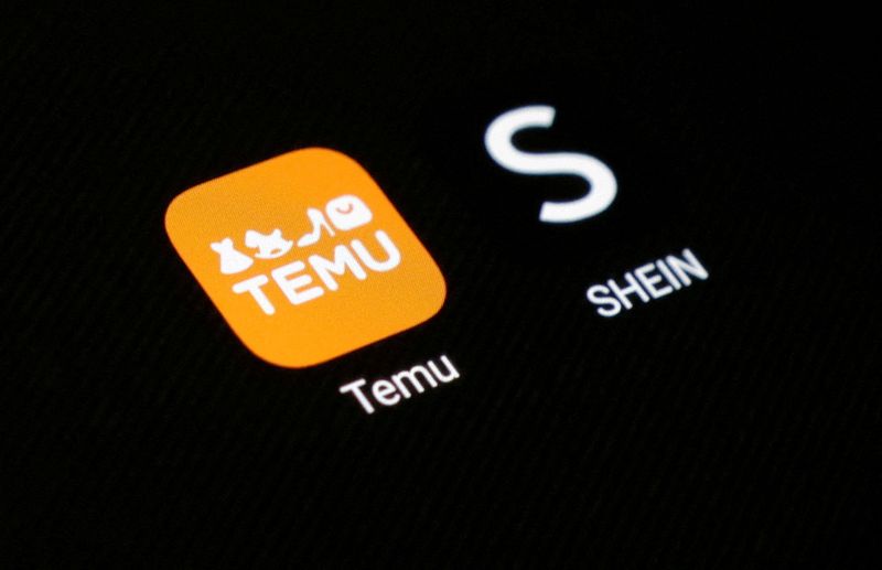 FILE PHOTO: Shein and Temu app icons are seen in this illustration taken August 22, 2024. REUTERS/Dado Ruvic/Illustration/File Photo