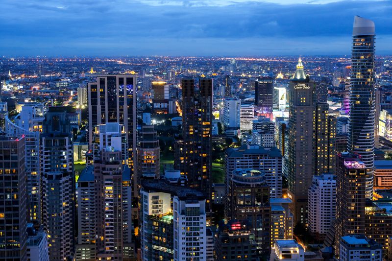 FILE PHOTO: Bangkok's skyline is photographed during sunset in Bangkok, Thailand, July 3, 2023. REUTERS/Athit Perawongmetha/File Photo