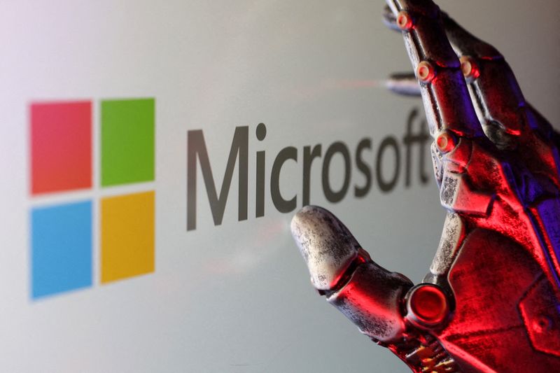 FILE PHOTO: Illustration shows Microsoft logo