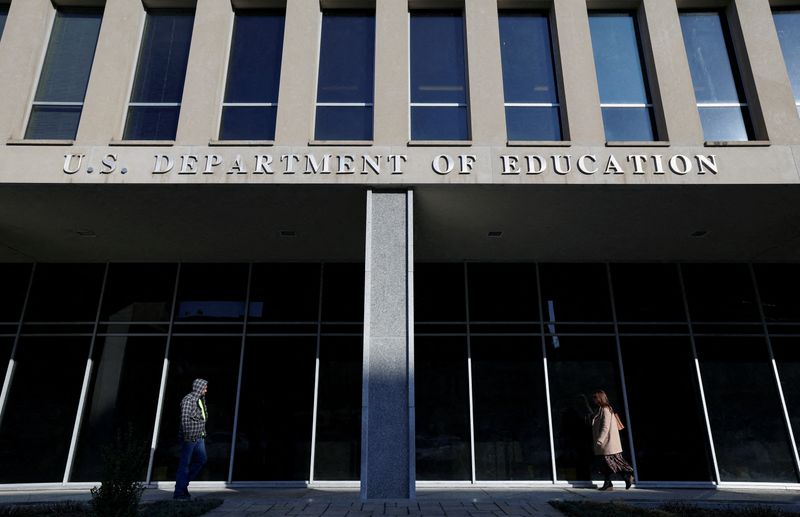 FILE PHOTO: The Department of Education in Washington